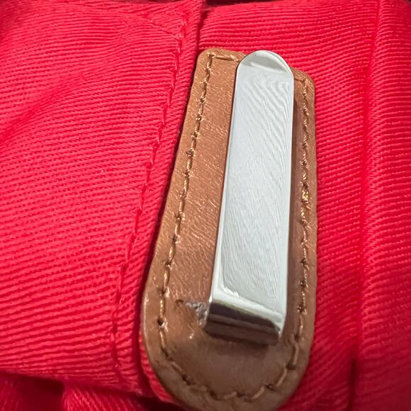 Hobo The Original Tote Bag Shoulder Purse Tan Camel Leather Pockets Double - Picture 15 of 16